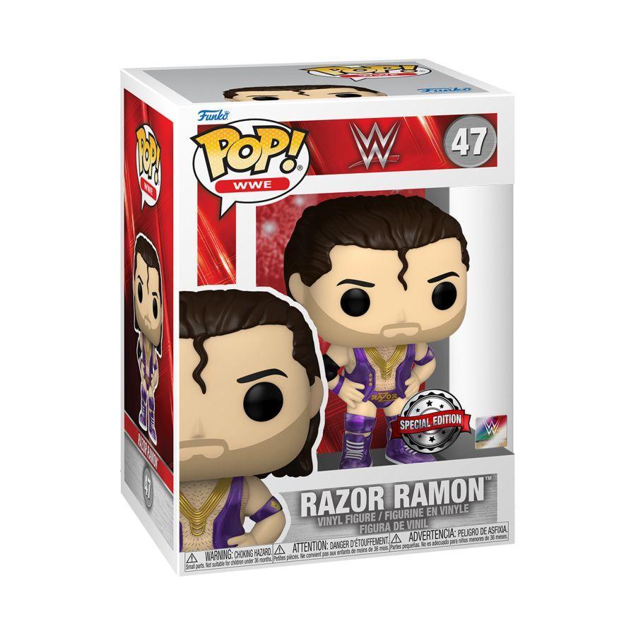 FUN62372 WWE - Razor Ramon Purple US Exclusive Pop! Vinyl [RS] - Funko - Titan Pop Culture