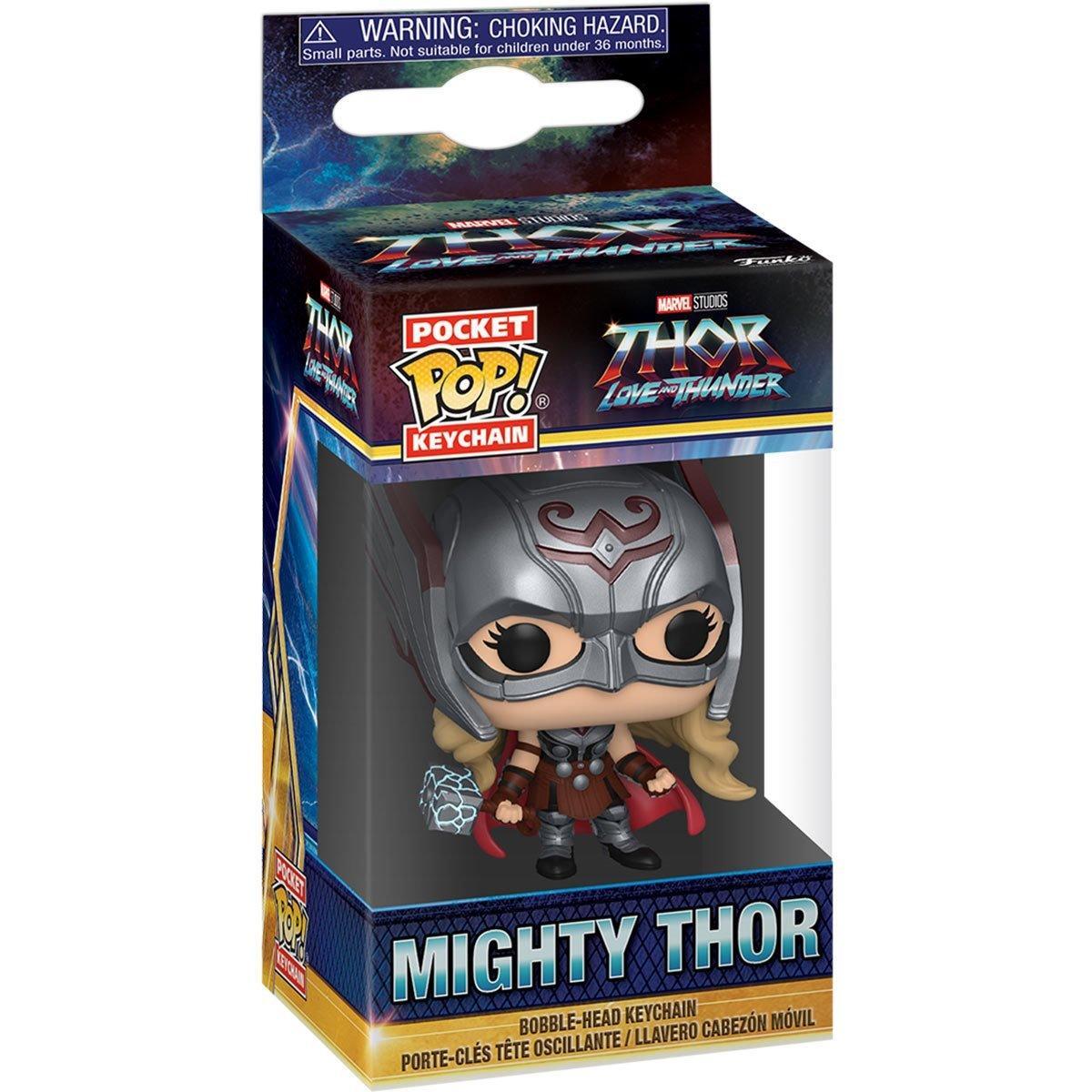 FUN62417 Thor 4: Love and Thunder - Mighty Thor Pocket Pop! Keychain - Funko - Titan Pop Culture