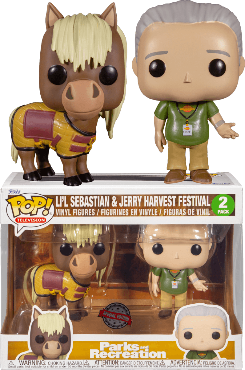 FUN62471 Parks & Recreation - Jerry & Lil Sebastian US Exclusive Pop! 2-Pack [RS] - Funko - Titan Pop Culture