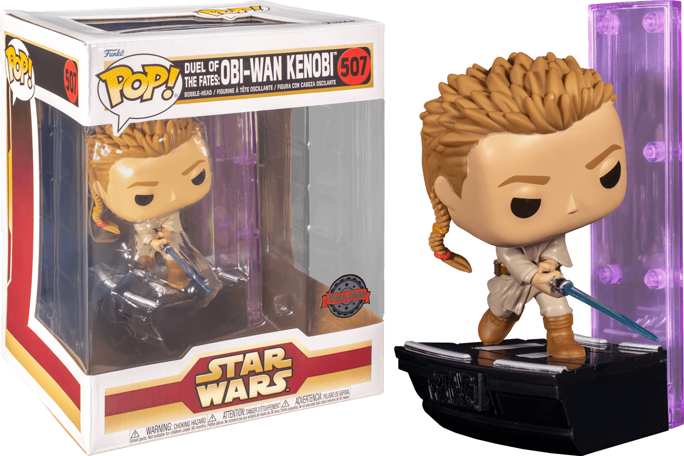 FUN62663 Star Wars - Duel of the Fates: Obi-Wan Kenobi US Exclusive Pop! Deluxe [RS] - Funko - Titan Pop Culture