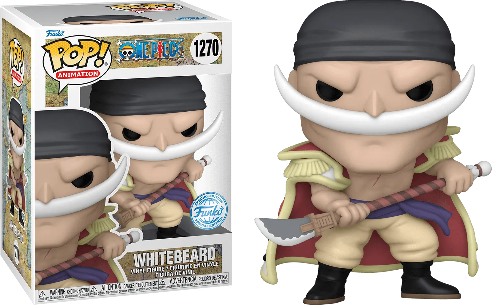 FUN62683 One Piece - Whitebeard US Exclusive Pop! Vinyl [RS] - Funko - Titan Pop Culture