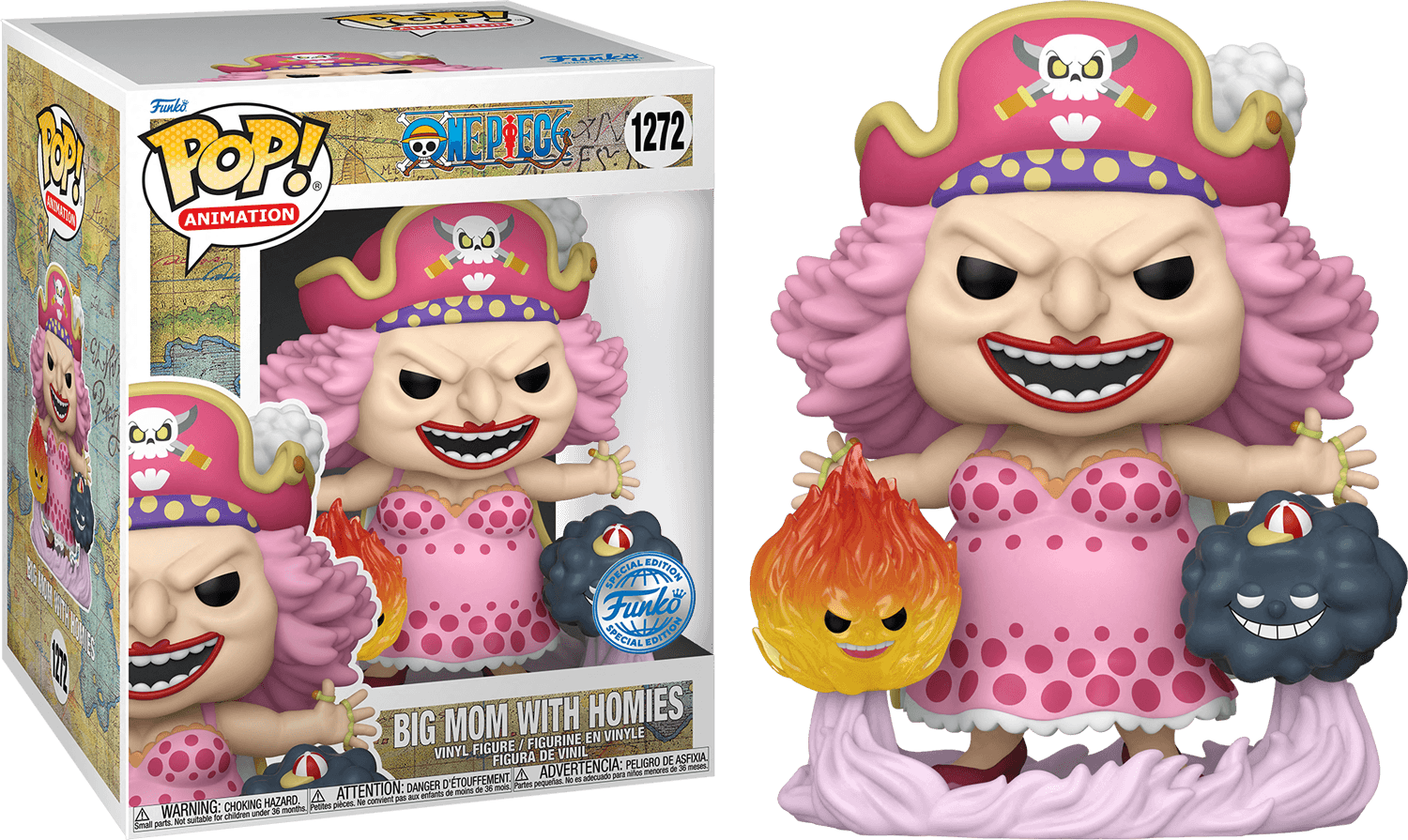 FUN62700 One Piece - Big Mom with Homies US Exclusive 6" Pop! Vinyl [RS] - Funko TBA - Titan Pop Culture