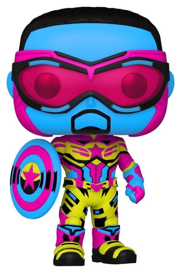 FUN62755 Falcon Winter Soldier - Cap America Black Light US Exclusive Pop! Vinyl [RS] - Funko - Titan Pop Culture