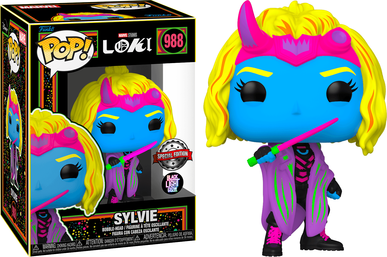 FUN62758 Loki - Sylvie Black Light US Exclusive Pop! Vinyl [RS] - Funko - Titan Pop Culture