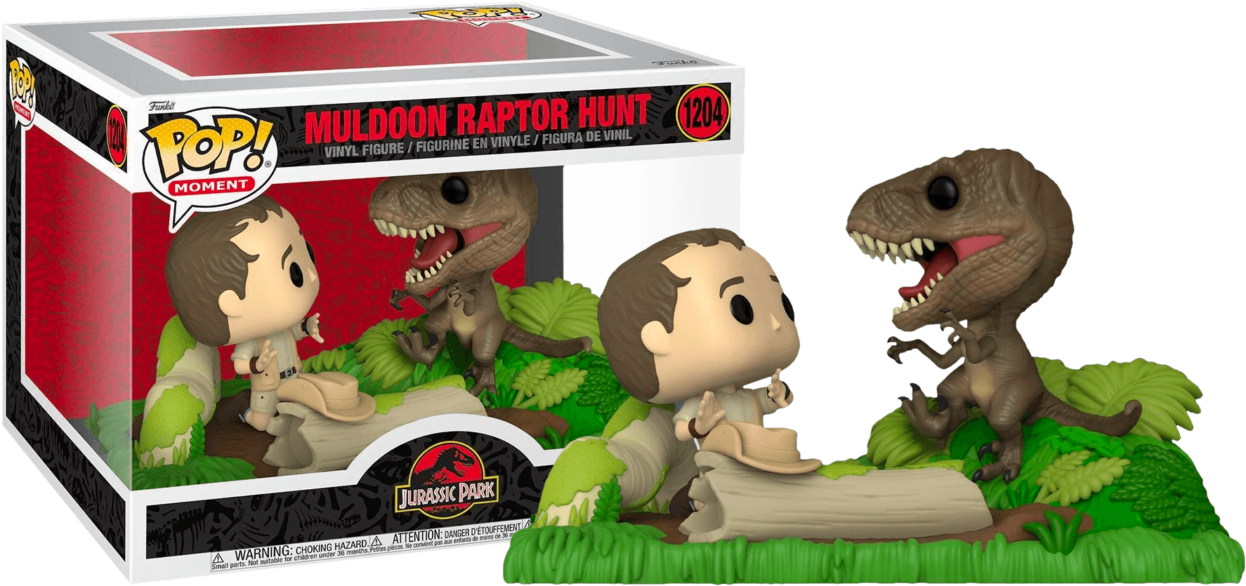 FUN62811 Jurassic Park - Muldoon Raptor Hunt US Exclusive Pop! Moment [RS] - Funko - Titan Pop Culture