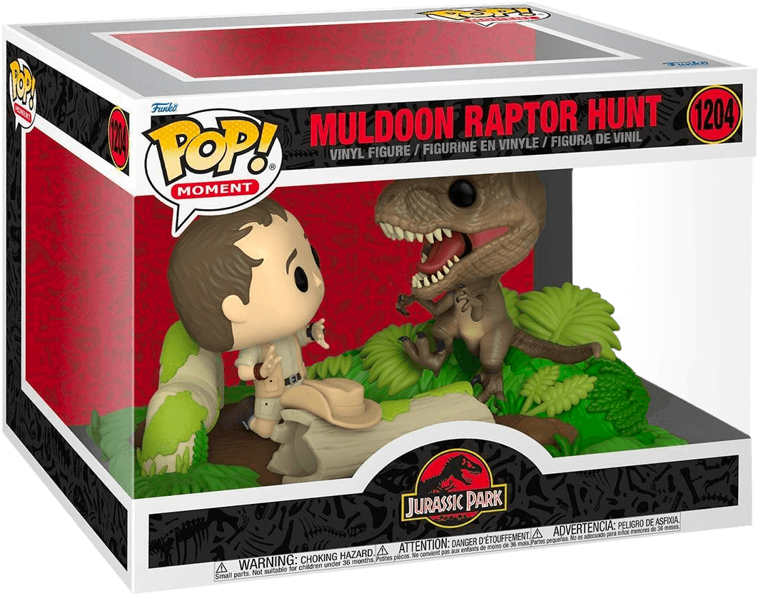 FUN62811 Jurassic Park - Muldoon Raptor Hunt US Exclusive Pop! Moment [RS] - Funko - Titan Pop Culture