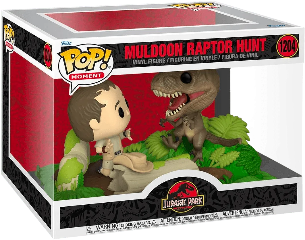 FUN62811 Jurassic Park - Muldoon Raptor Hunt US Exclusive Pop! Moment [RS] - Funko - Titan Pop Culture