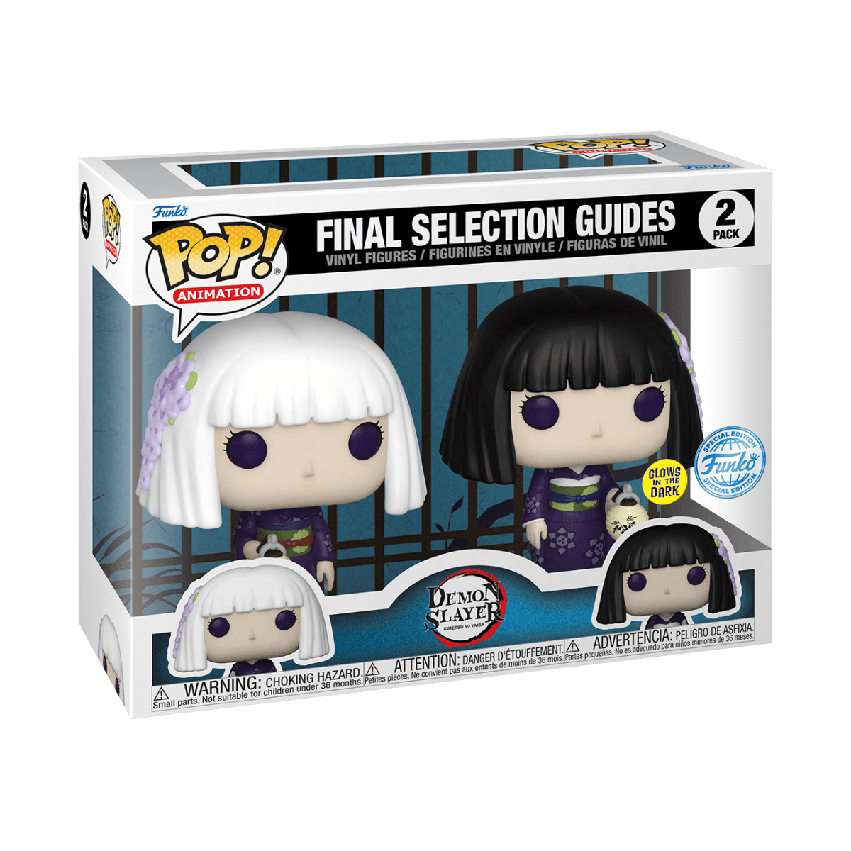 FUN63138 Demon Slayer - Final Selection Guides (Kanata & Kiriya) Glow US Exclusive Pop! Vinyl 2-Pack [RS] - Funko - Titan Pop Culture