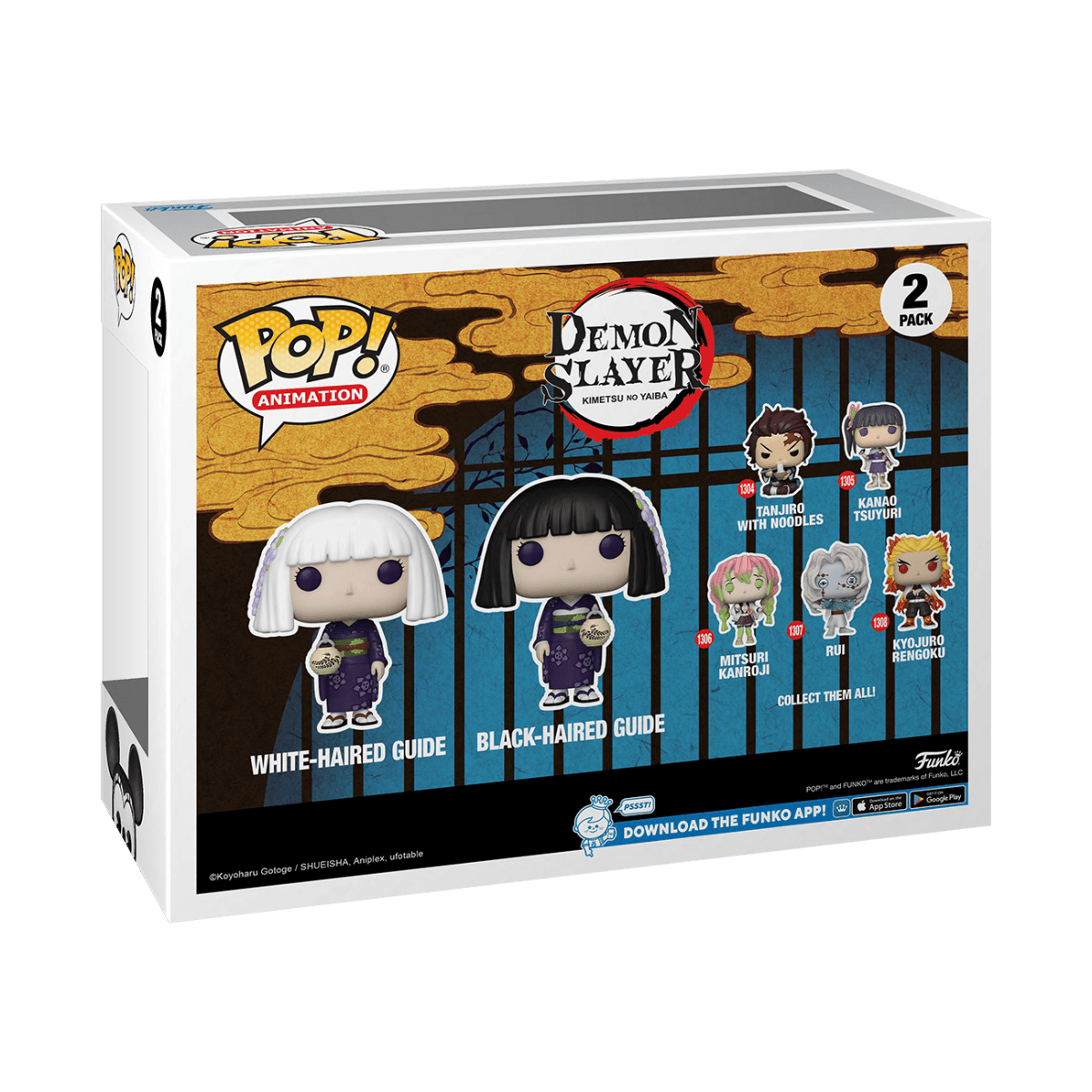 FUN63138 Demon Slayer - Final Selection Guides (Kanata & Kiriya) Glow US Exclusive Pop! Vinyl 2-Pack [RS] - Funko - Titan Pop Culture