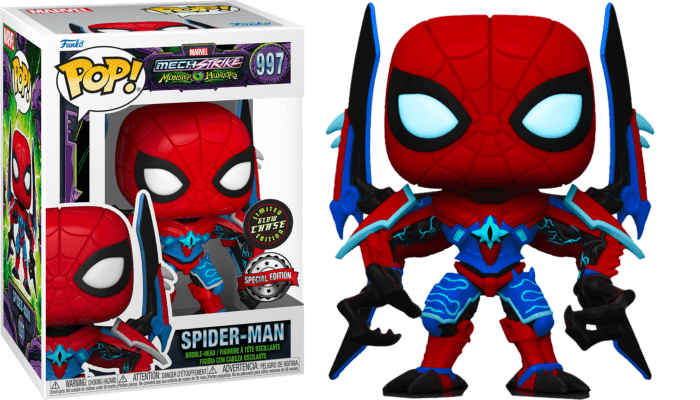 FUN63152 Marvel Mech Strike Monster Hunters - Spider-Man US Exclusive Pop! Vinyl [RS] - Funko - Titan Pop Culture