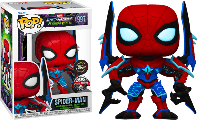 FUN63152 Marvel Mech Strike Monster Hunters - Spider-Man (With Chase) US Exclusive Pop! Vinyl [RS] - Funko - Titan Pop Culture