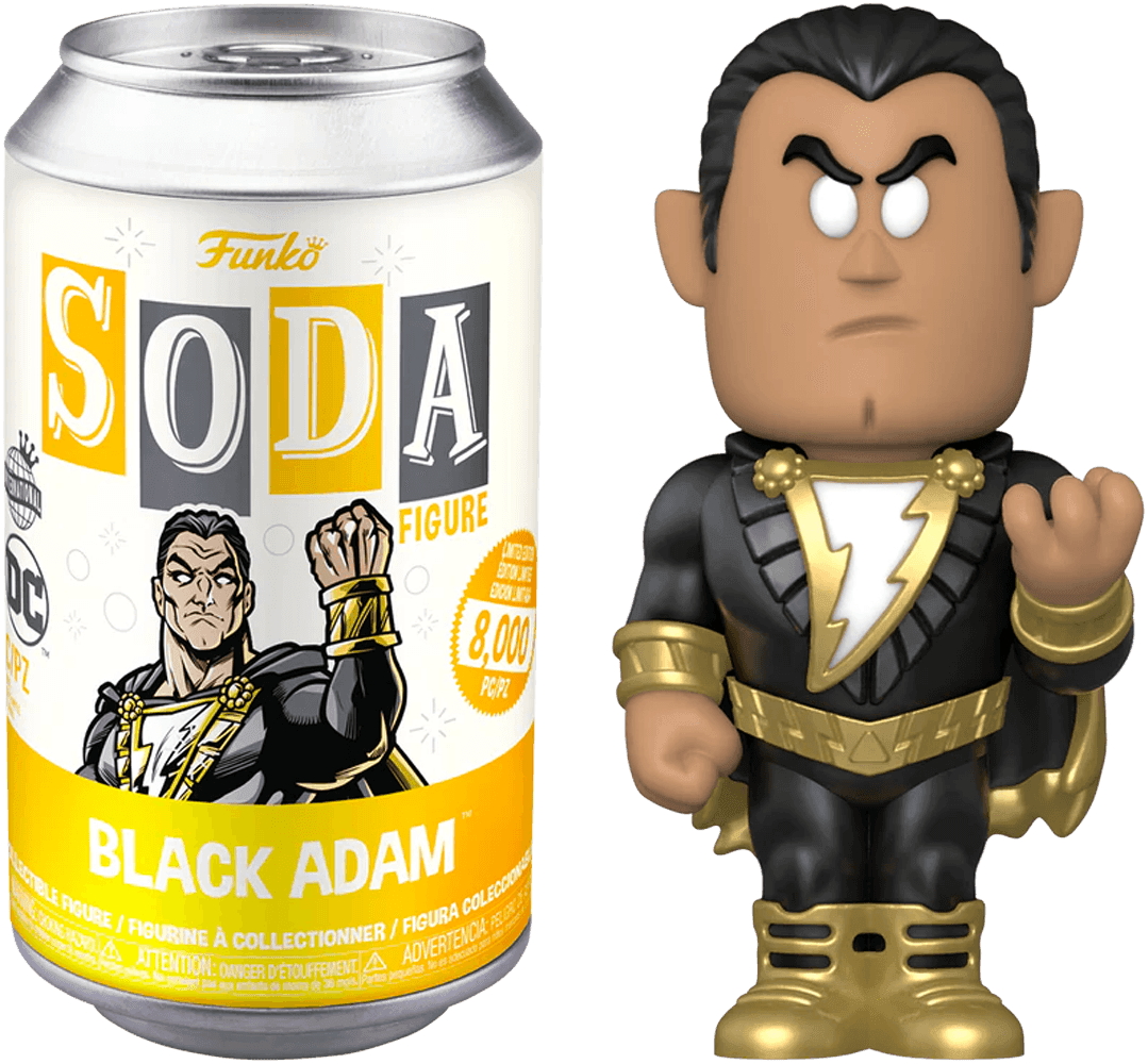 FUN63786 DC Comics - Black Adam (with chase) Vinyl Soda - Funko - Titan Pop Culture