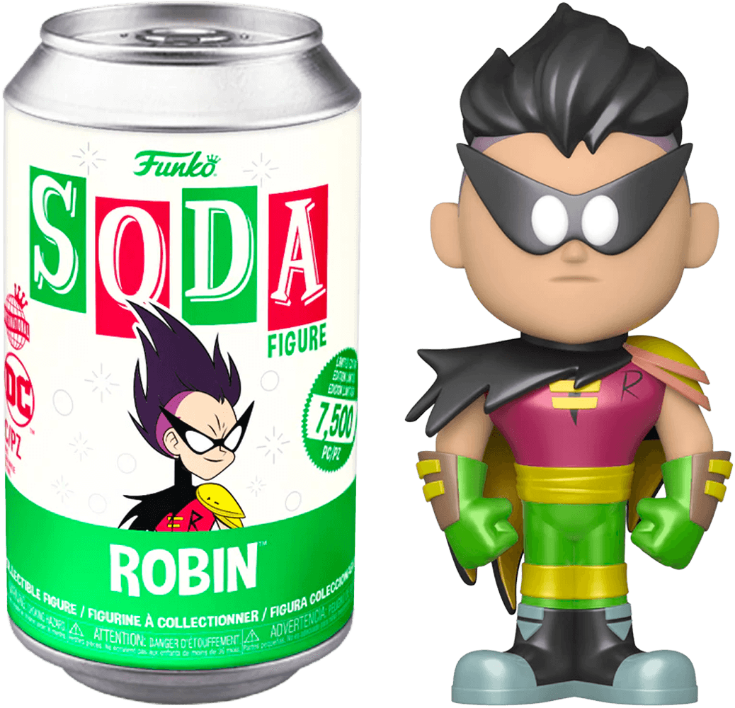 FUN63851 Teen Titans Go! - Robin (with chase) Vinyl Soda - Funko - Titan Pop Culture