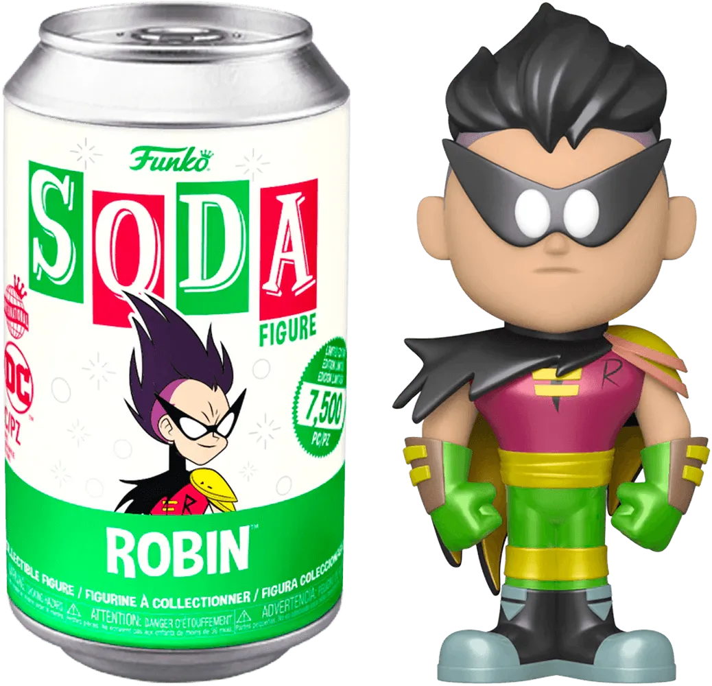 FUN63851 Teen Titans Go! - Robin (with chase) Vinyl Soda - Funko - Titan Pop Culture