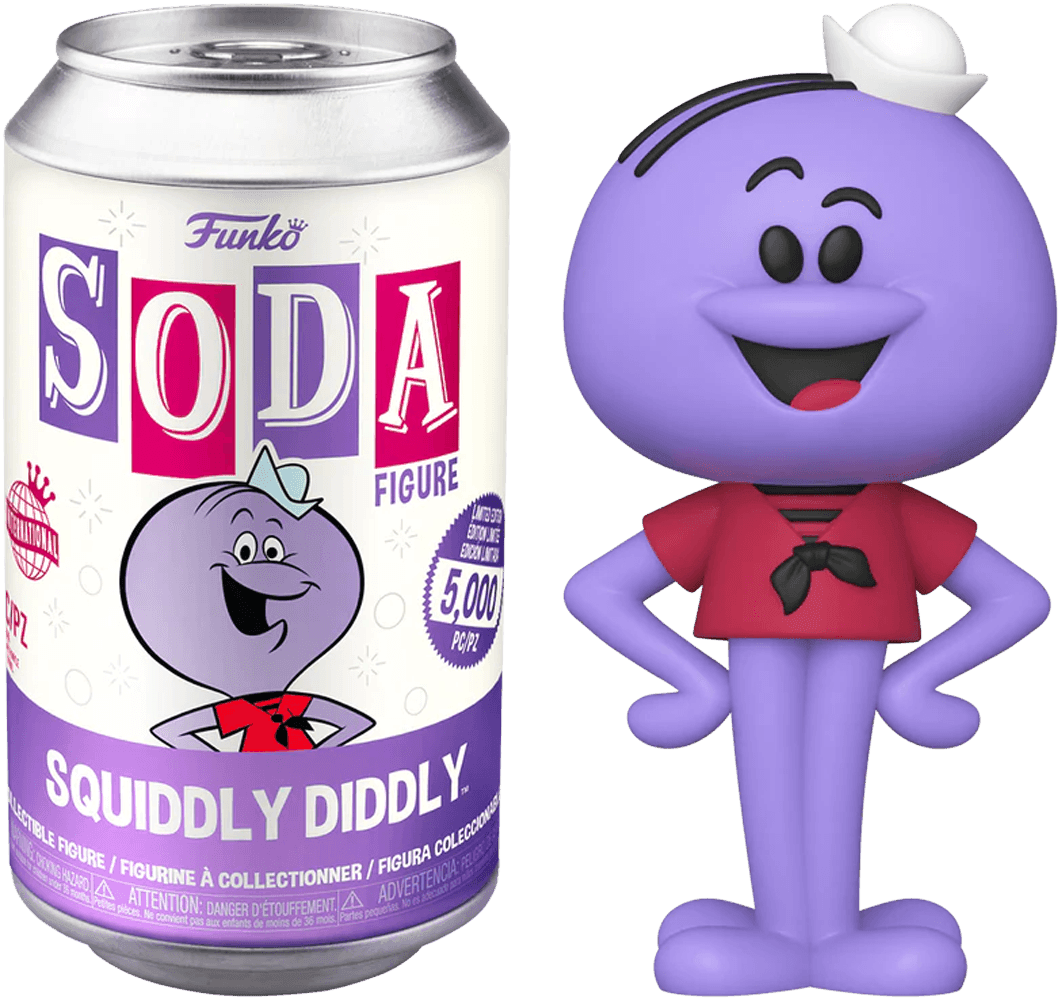 FUN63871 Hanna Barbera - Squiddly Diddly (with chase) Vinyl Soda - Funko - Titan Pop Culture