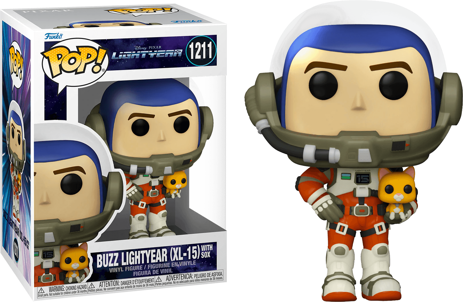 FUN63949 Lightyear (2022) - Buzz Lightyear XL-15 with Sox Pop! Vinyl - Funko - Titan Pop Culture