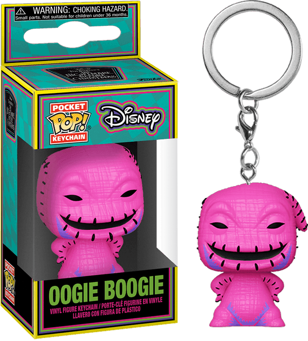 FUN63967 The Nightmare Before Christmas - Oogie Black Light Pocket Pop! Keychain - Funko - Titan Pop Culture