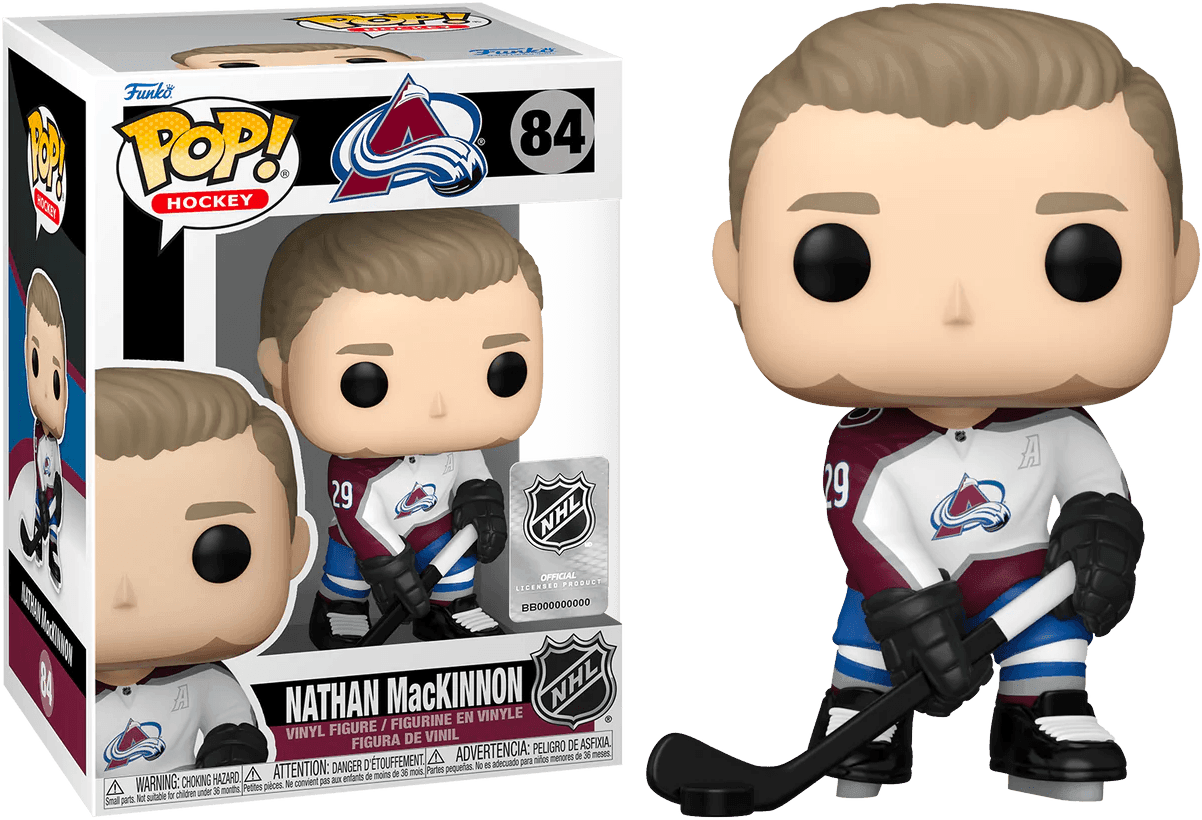 FUN64015 NHL: Avalanche - Nathan Mackinnon (Away Jersey) Pop! Vinyl - Funko - Titan Pop Culture