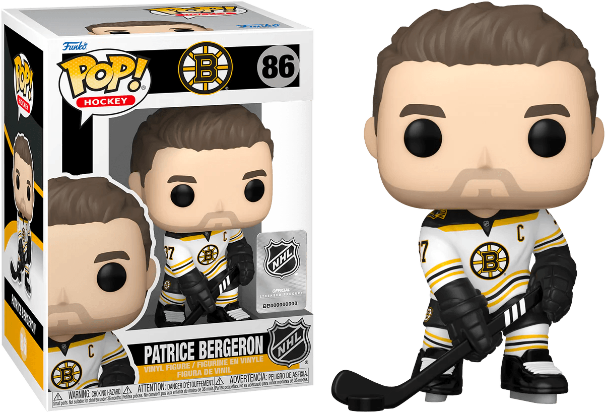 FUN64017 NHL: Bruins - Patrice Bergeron (Road Jersey) Pop! Vinyl - Funko - Titan Pop Culture