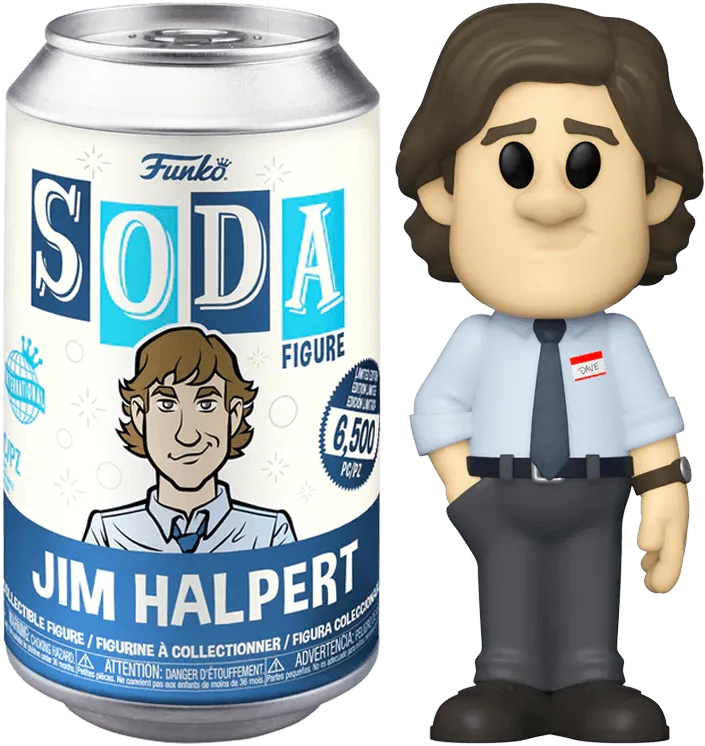 FUN64153 The Office - Jim Halpert (With Chase) Vinyl Soda - Funko - Titan Pop Culture