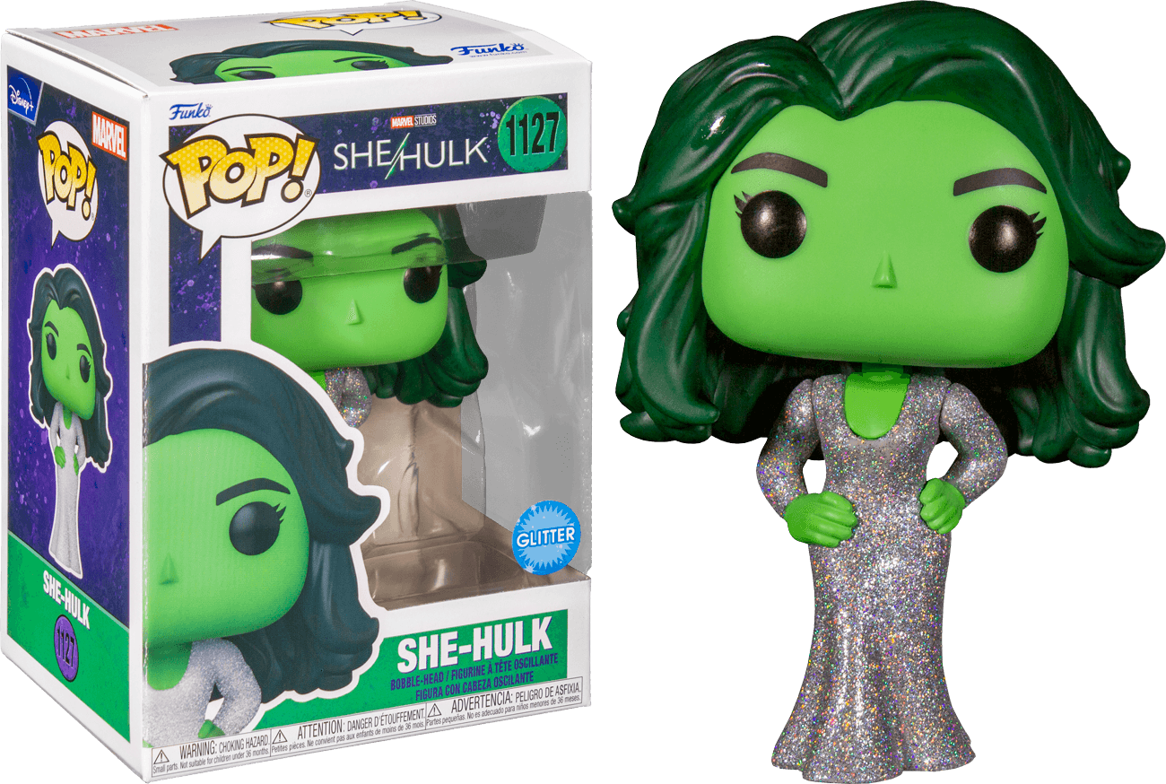 FUN64197 She-Hulk (TV) - She-Hulk (Gala Look) Glitter Pop! Vinyl - Funko - Titan Pop Culture
