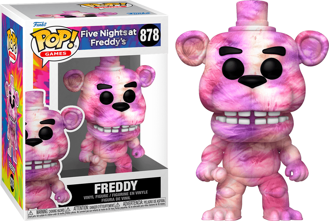 FUN64232 Five Nights at Freddy's - Freddy Tie Dye Pop! Vinyl - Funko TBA - Titan Pop Culture