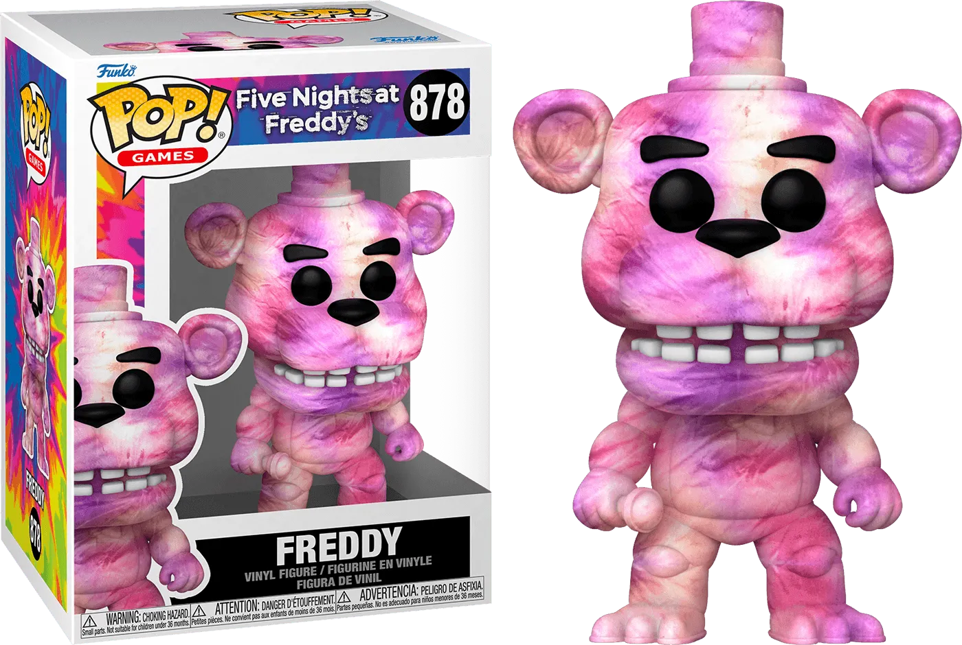 FUN64232 Five Nights at Freddy's - Freddy Tie Dye Pop! Vinyl - Funko TBA - Titan Pop Culture