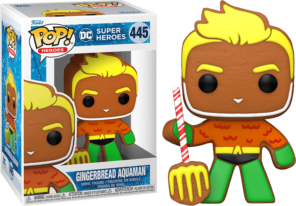 FUN64321 DC Comics - Gingerbread Aquaman Pop! Vinyl - Funko - Titan Pop Culture