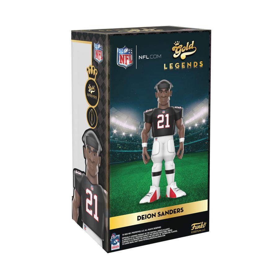 FUN64541 NFL: Falcons - Deion Sanders (with chase) US Exclusive 12" Vinyl Gold [RS] - Funko - Titan Pop Culture