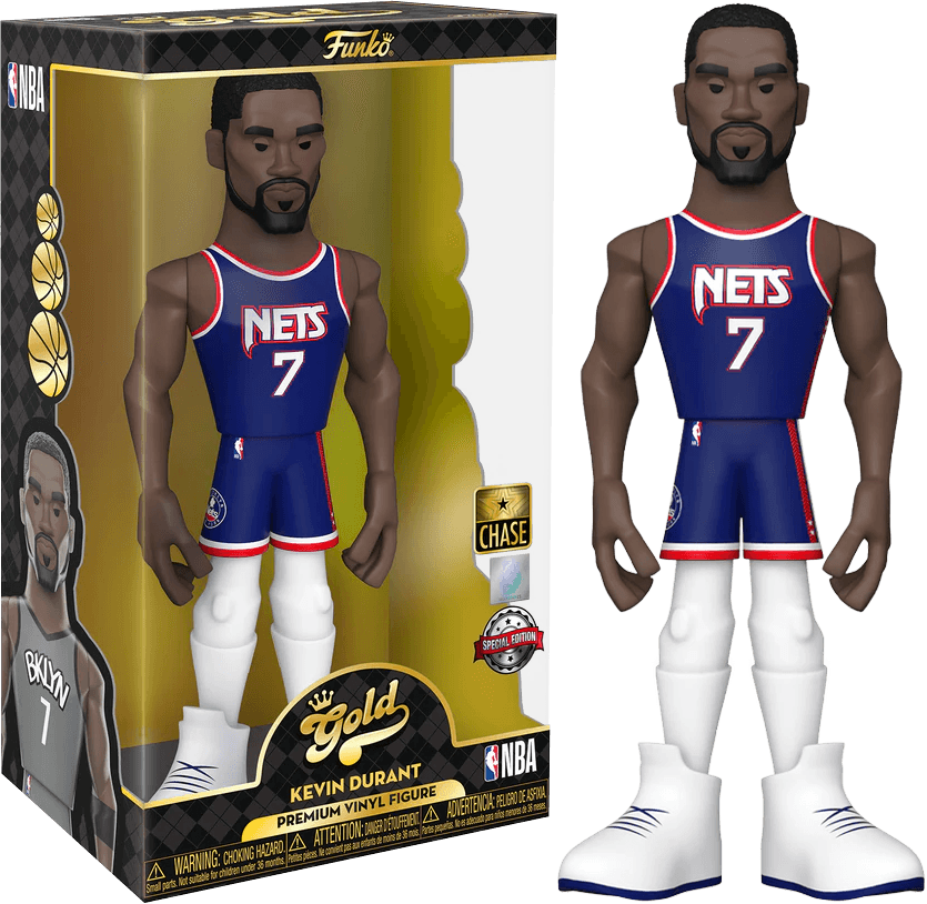 FUN64542 NBA: Nets - Kevin Durant (CE'21) US Exclusive 12" (with chase) Vinyl Gold [RS] - Funko - Titan Pop Culture