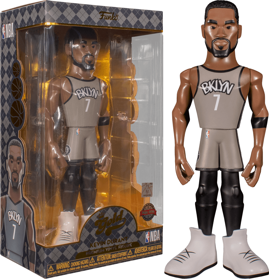 FUN64542 NBA: Nets - Kevin Durant (CE'21) US Exclusive 12" (with chase) Vinyl Gold [RS] - Funko - Titan Pop Culture