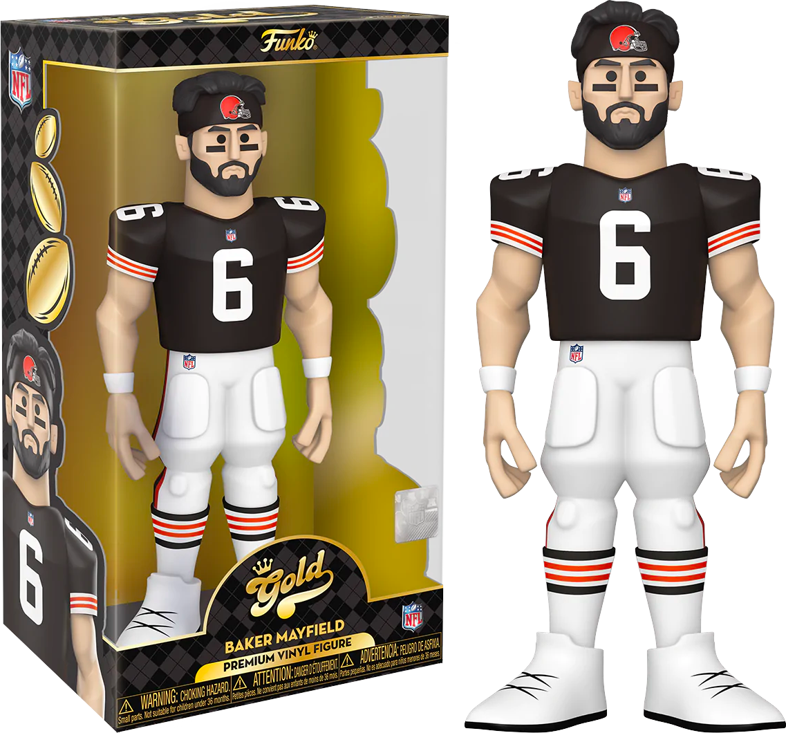 FUN64544 NFL: Browns - Baker Mayfield 12" Vinyl Gold - Funko - Titan Pop Culture