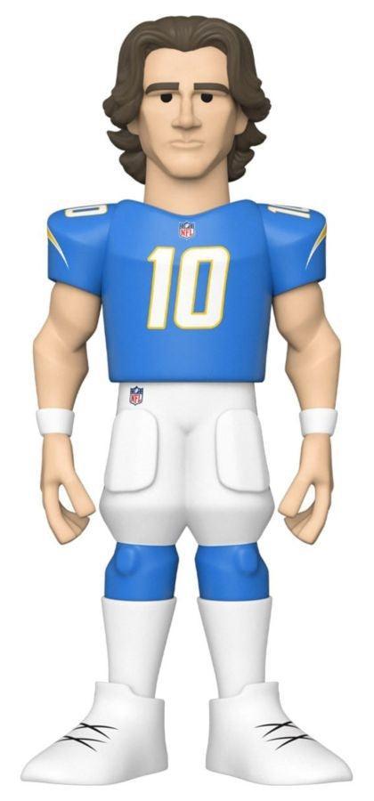 FUN64551 NFL: Chargers - Justin Herbert (with chase) 12" Vinyl Gold - Funko - Titan Pop Culture