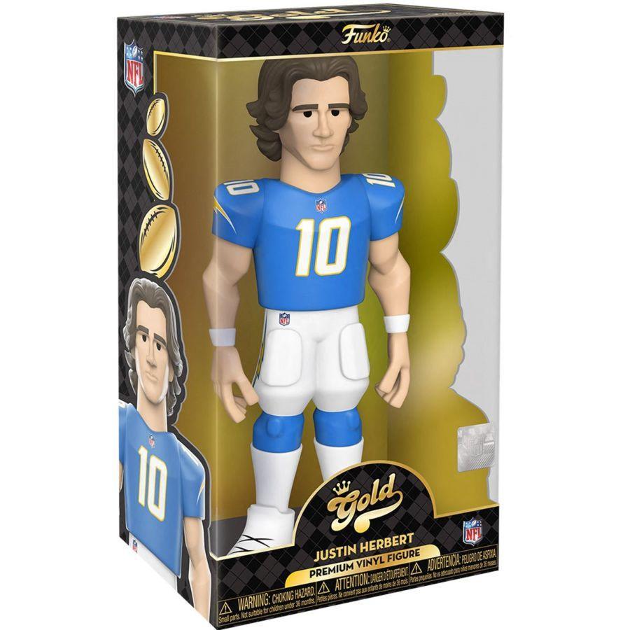 FUN64551 NFL: Chargers - Justin Herbert (with chase) 12" Vinyl Gold - Funko - Titan Pop Culture
