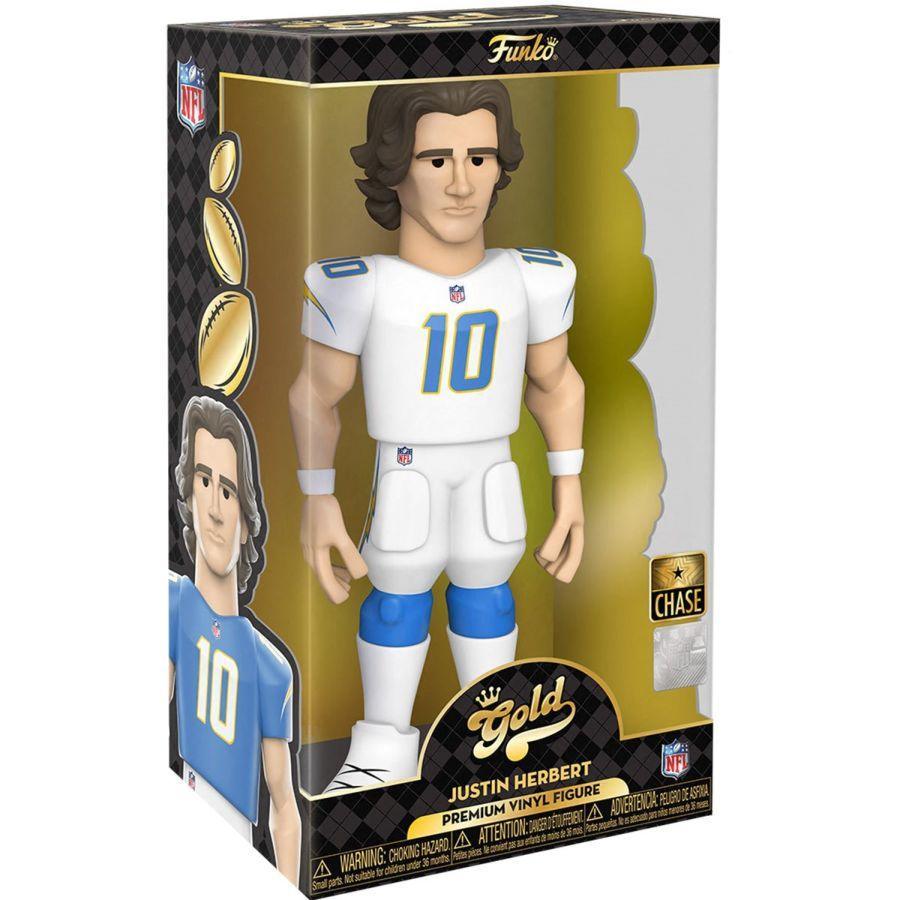 FUN64551 NFL: Chargers - Justin Herbert (with chase) 12" Vinyl Gold - Funko - Titan Pop Culture