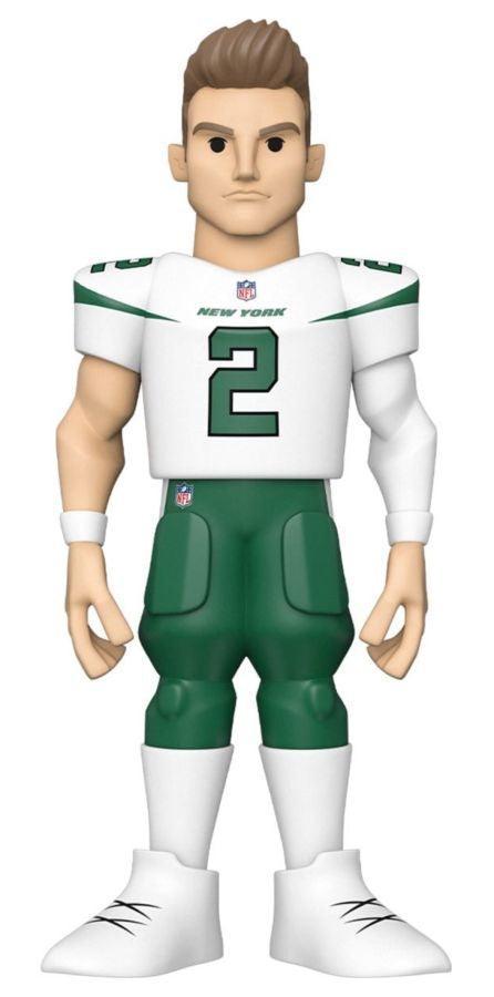 FUN64552 NFL: NY Jets - Zach Wilson (with chase) 12" Vinyl Gold - Funko - Titan Pop Culture
