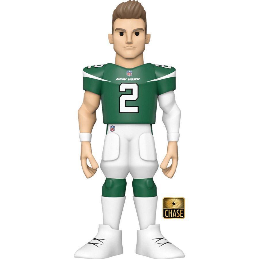 FUN64552 NFL: NY Jets - Zach Wilson (with chase) 12" Vinyl Gold - Funko - Titan Pop Culture