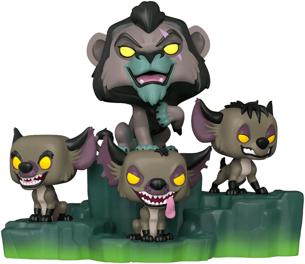 FUN64677 Disney Villains - Assemble - Scar with Hyenas Deluxe Diorama [RS] - Funko - Titan Pop Culture