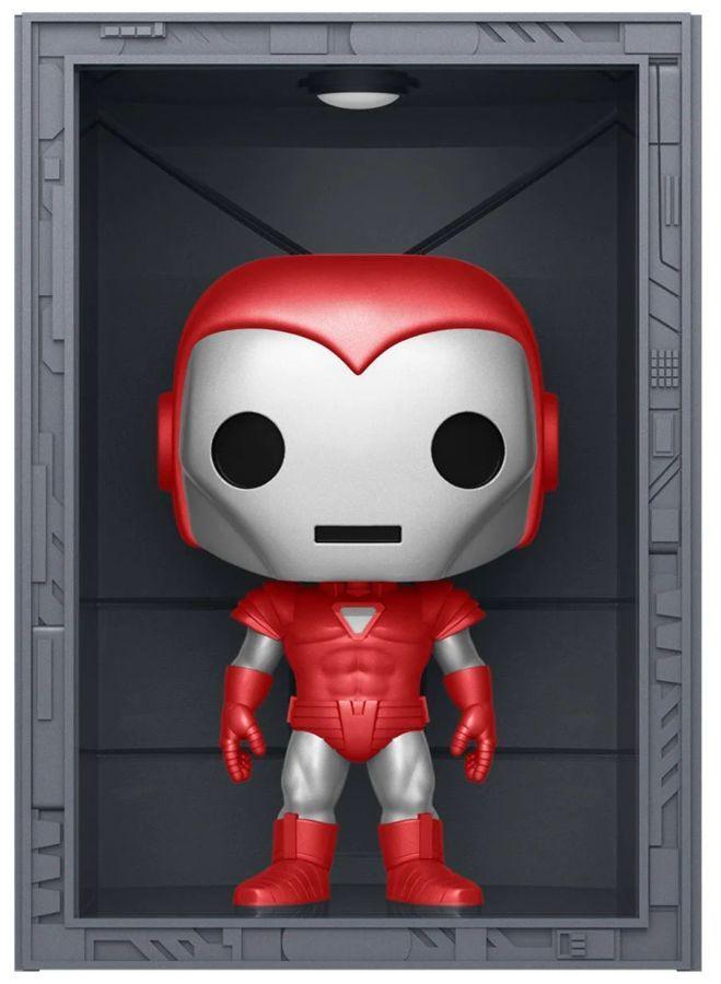 FUN64806 Marvel Comics - Hall of Armor: Iron Man Model 8 Silver Centurian Metallic Pop! Deluxe - Funko - Titan Pop Culture