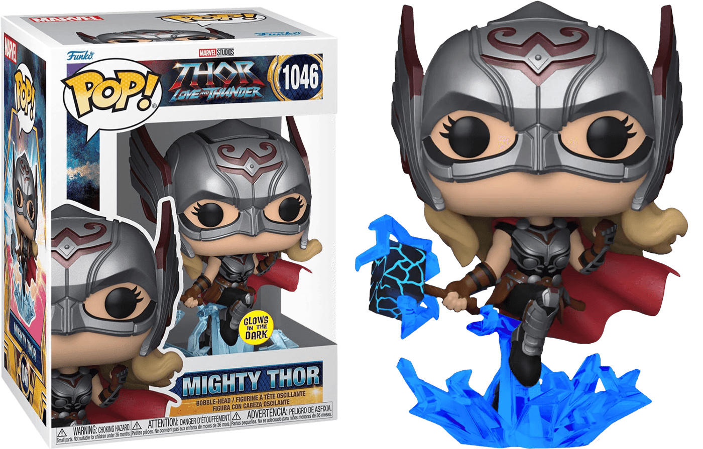 FUN64808 Thor 4: Love and Thunder - Mighty Thor Glow US Exclusive Pop! Vinyl [RS] - Funko - Titan Pop Culture