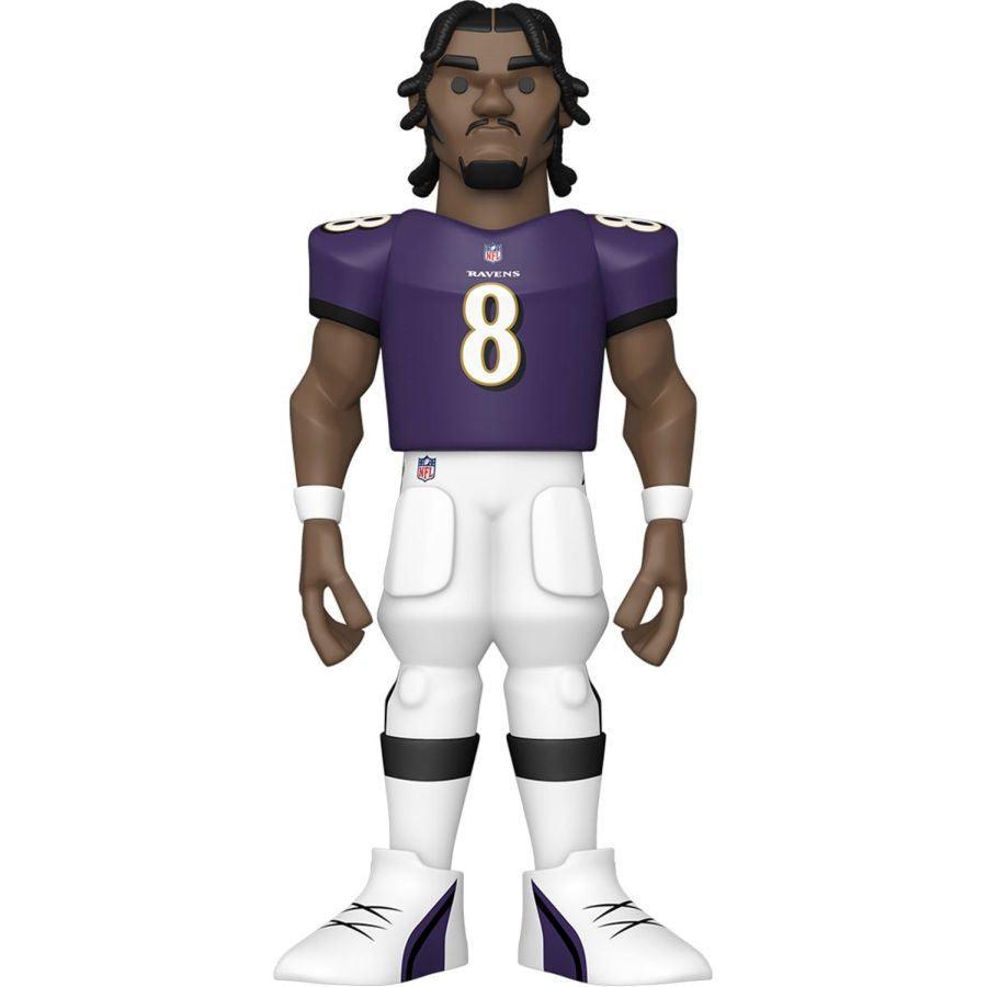 FUN64895 NFL: Ravens - Lamar Jackson (with chase) 12" Vinyl Gold - Funko - Titan Pop Culture