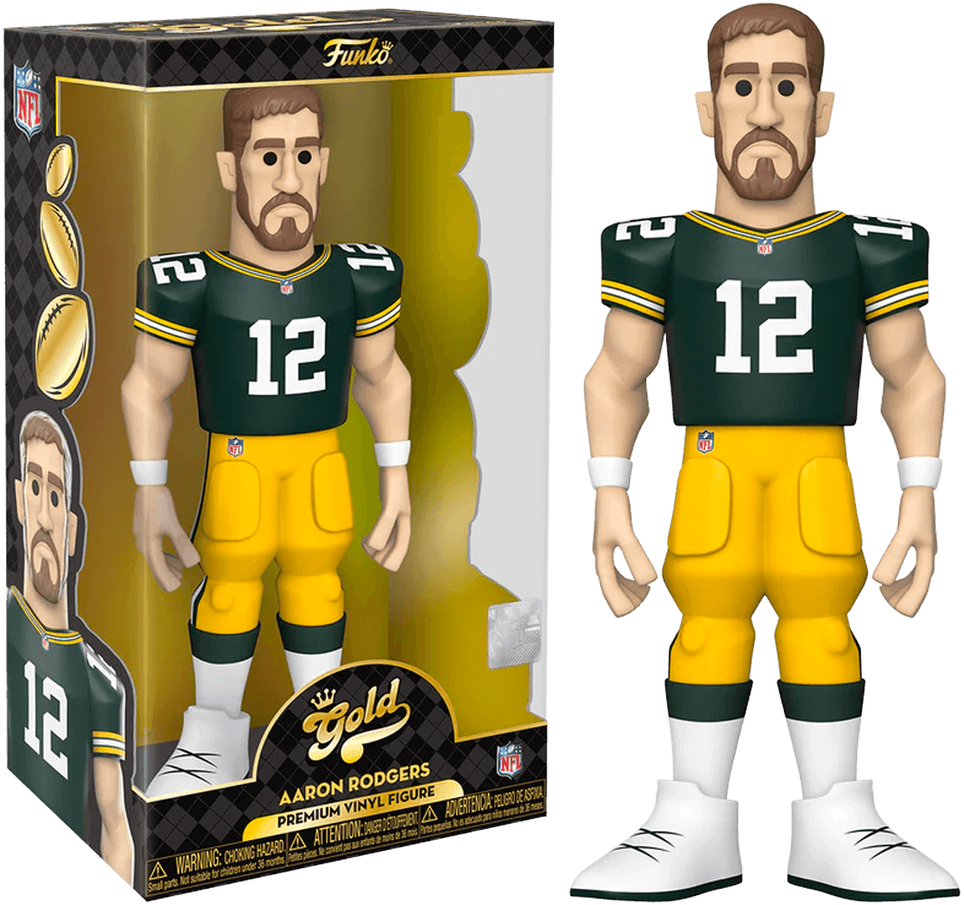 FUN64896 NFL: Packers - Aaron Rodgers (with chase) 12" Vinyl Gold - Funko - Titan Pop Culture
