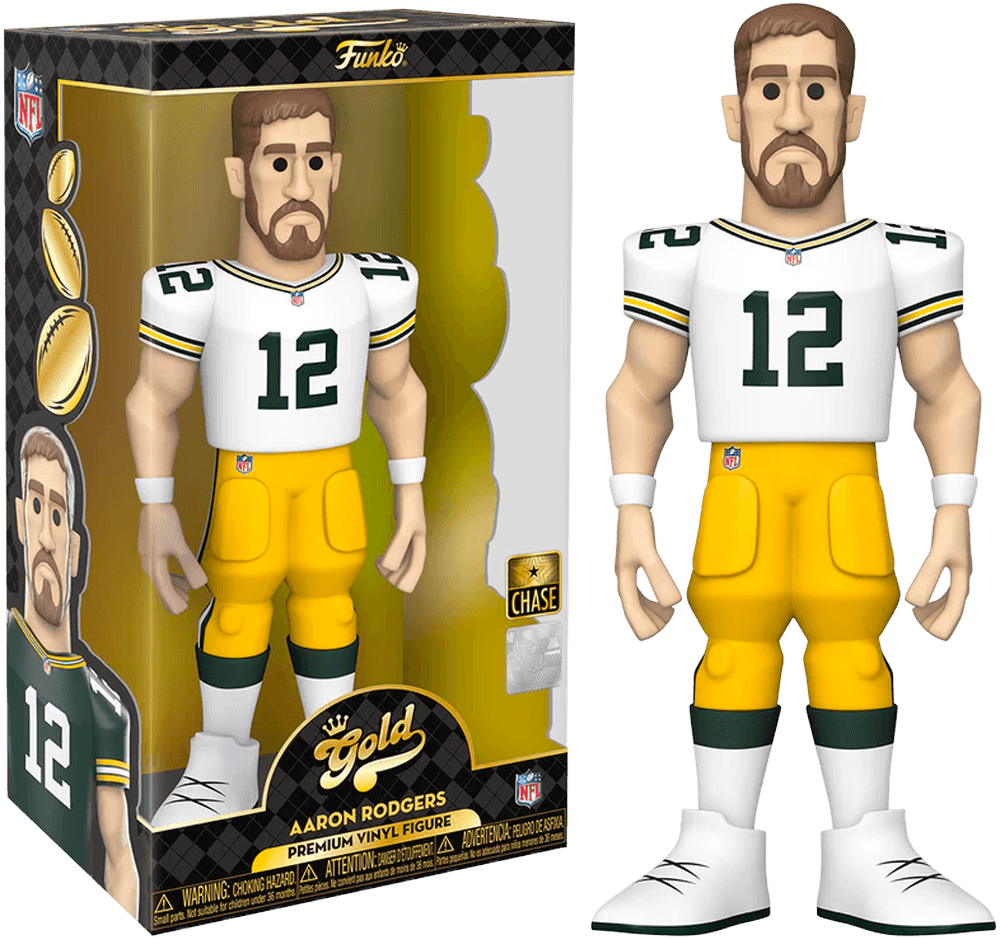 FUN64896 NFL: Packers - Aaron Rodgers (with chase) 12" Vinyl Gold - Funko - Titan Pop Culture