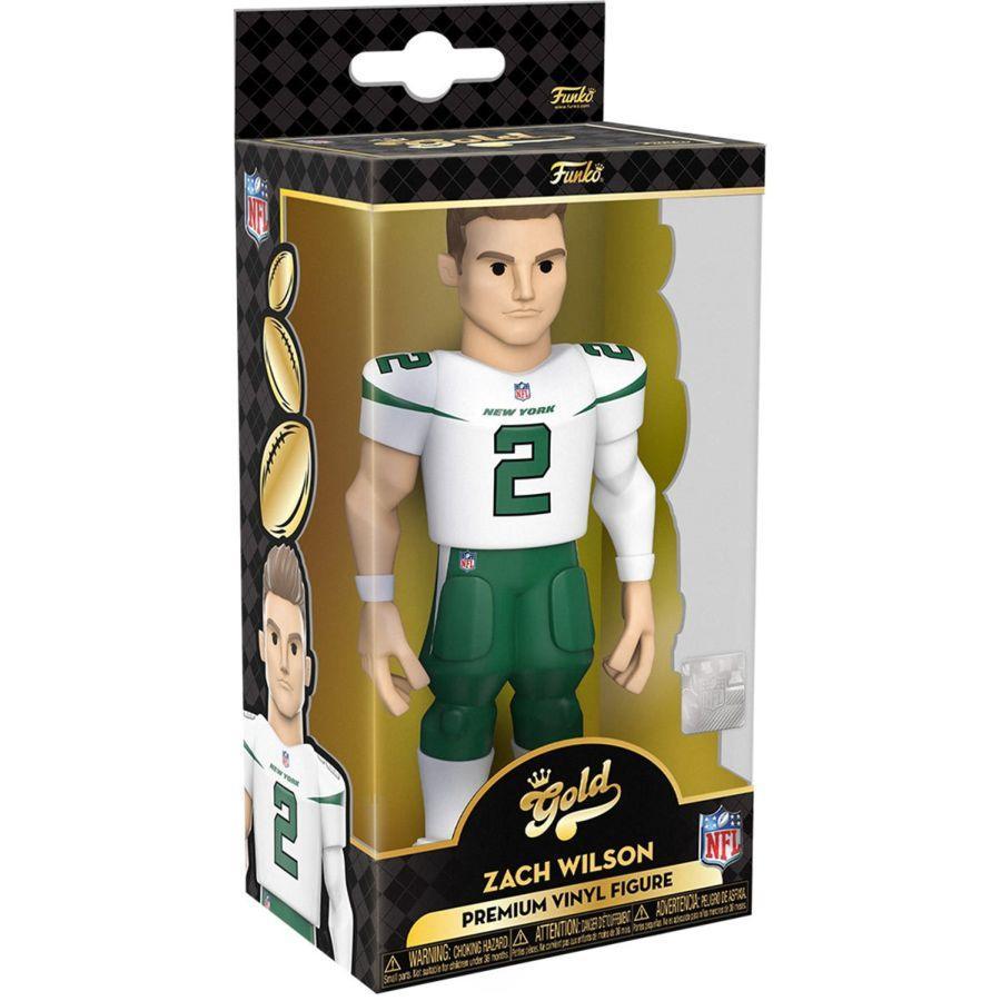 FUN64899 NFL: NY Jets - Zach Wilson (with chase) 5" Vinyl Gold - Funko - Titan Pop Culture