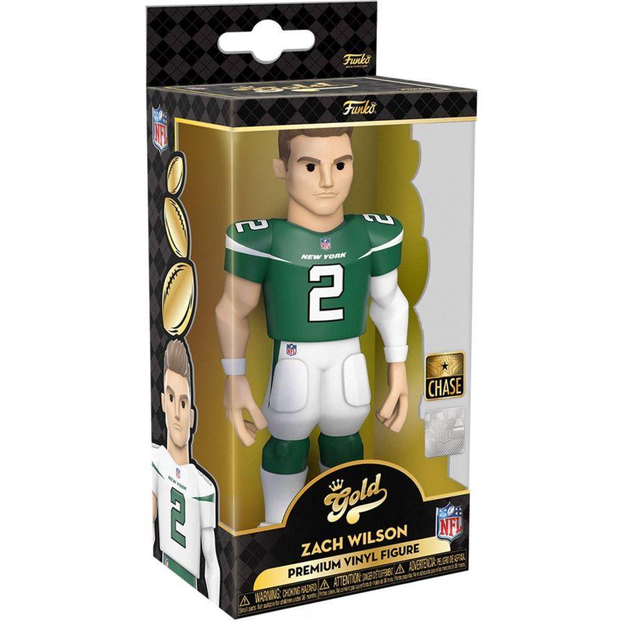 FUN64899 NFL: NY Jets - Zach Wilson (with chase) 5" Vinyl Gold - Funko - Titan Pop Culture