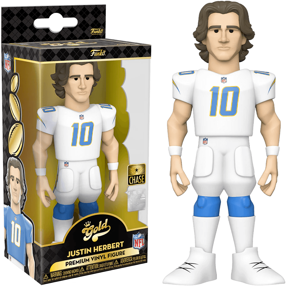 FUN64900 NFL: Chargers - Justin Herbert (with chase) 5" Vinyl Gold - Funko - Titan Pop Culture