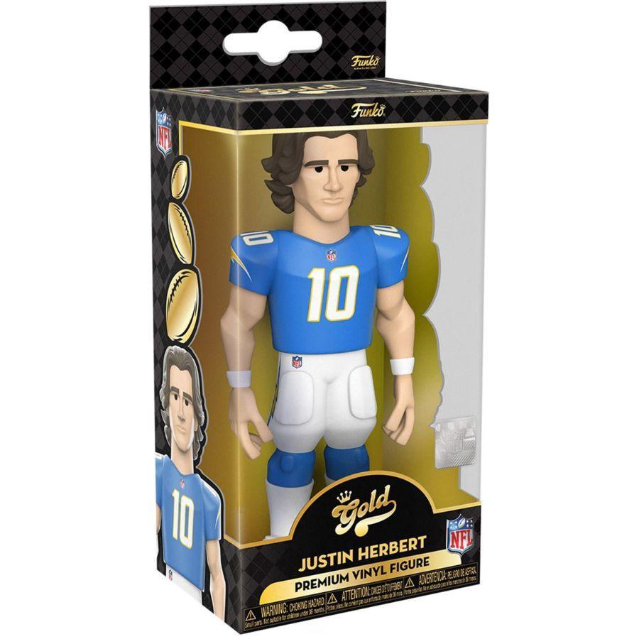 FUN64900 NFL: Chargers - Justin Herbert (with chase) 5" Vinyl Gold - Funko - Titan Pop Culture