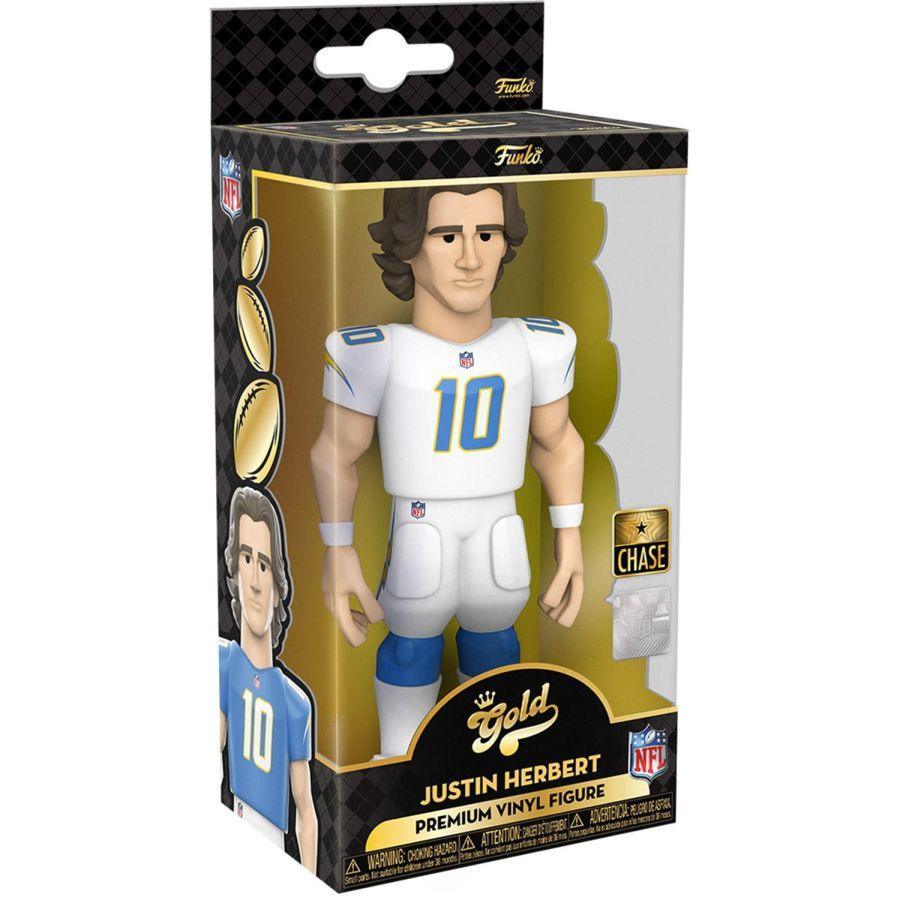 FUN64900 NFL: Chargers - Justin Herbert (with chase) 5" Vinyl Gold - Funko - Titan Pop Culture