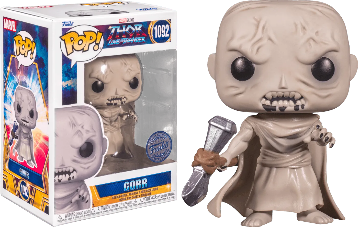 FUN64948 Thor 4: Love and Thunder - Gorr with Stormbreaker Specialty Exclusive Pop! Vinyl - Funko - Titan Pop Culture