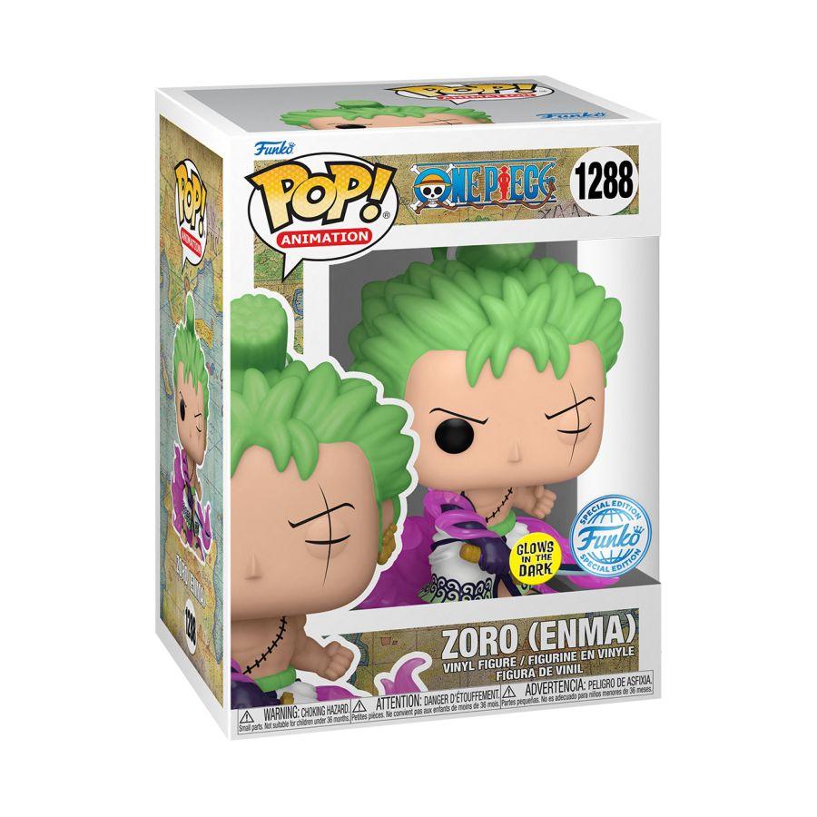 FUN65028 One Piece - Zoro with Enma US Exclusive Glow Pop! Vinyl [RS] - Funko - Titan Pop Culture